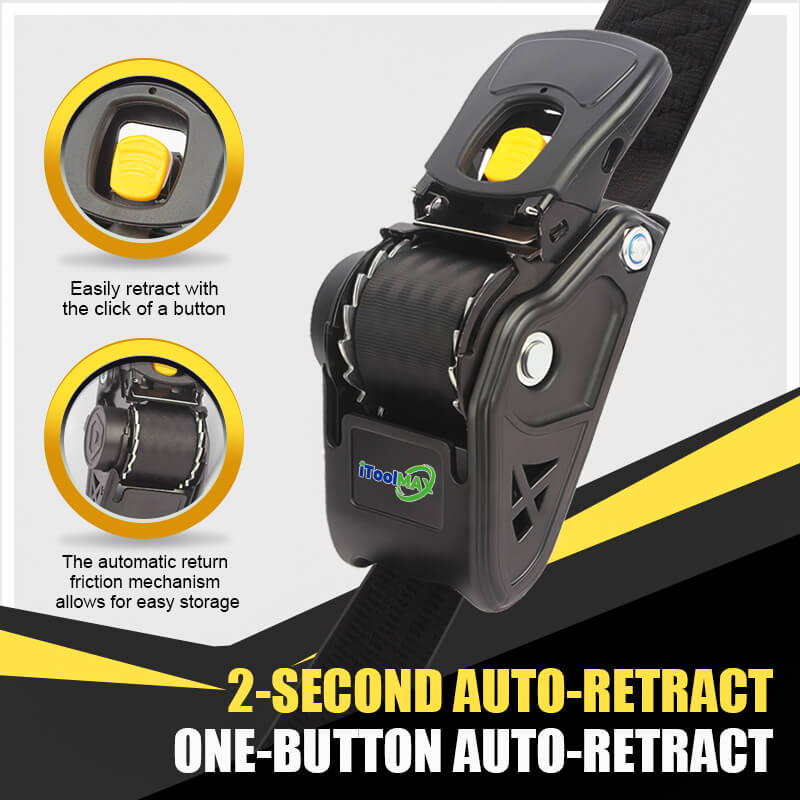 2 second auto self retractable ratchet straps itoolmax