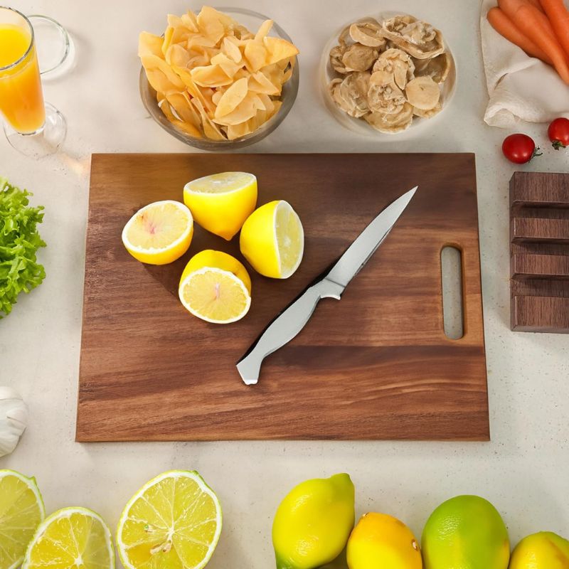 3 pcs wood cutting board set for cutting lemons