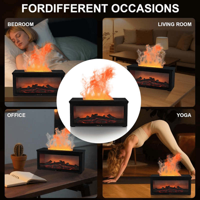 3d flame fireplace aroma diffuser perfect any place itoolmax