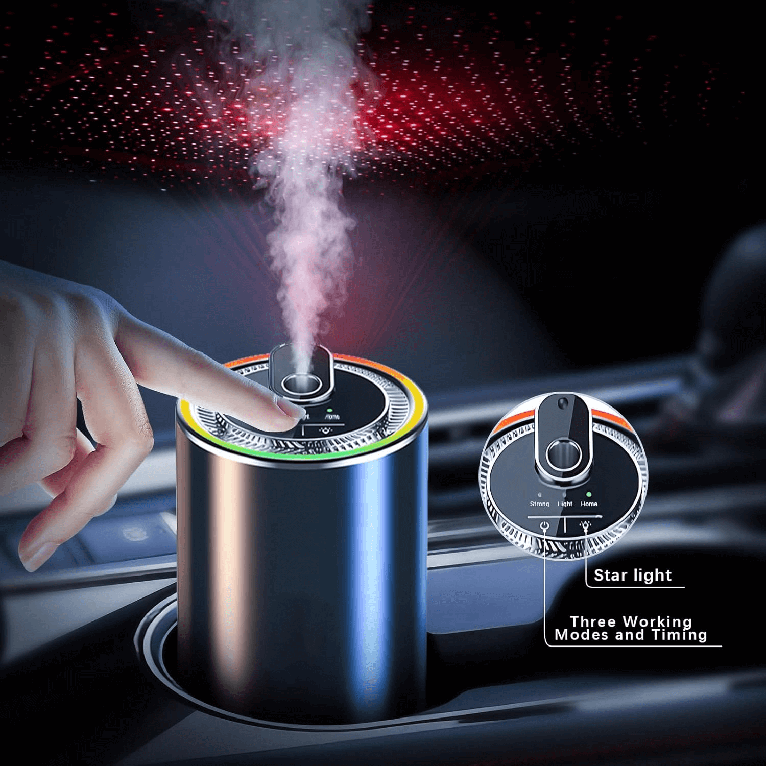 3-in-1 RGB Sternenhimmel Auto-Aromatherapie