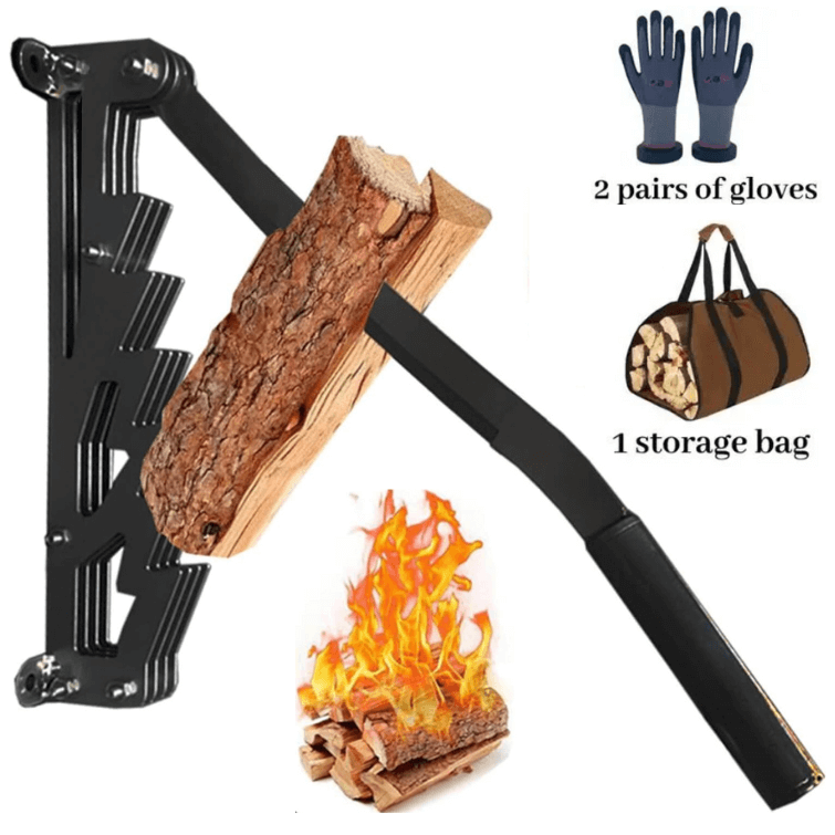 Wandmontierter Holzspalter für Anzündholz