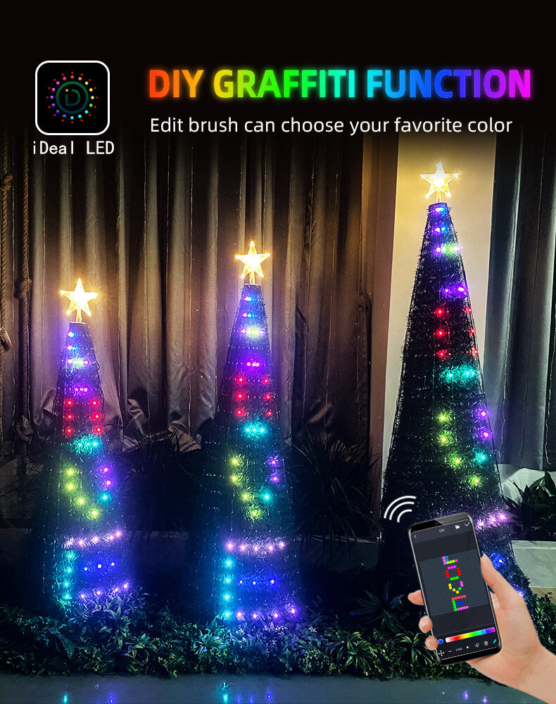 Soilse Crann Nollag Rialaithe APP DIY Saincheaptha