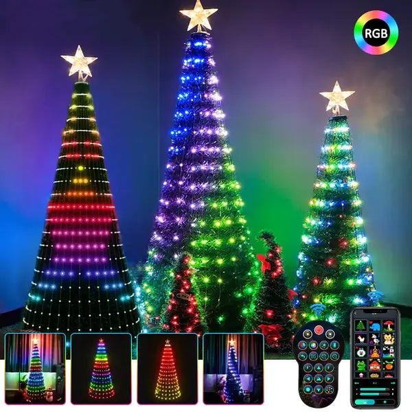 DIY individuelle APP-gesteuerte Weihnachtsbaumbeleuchtung