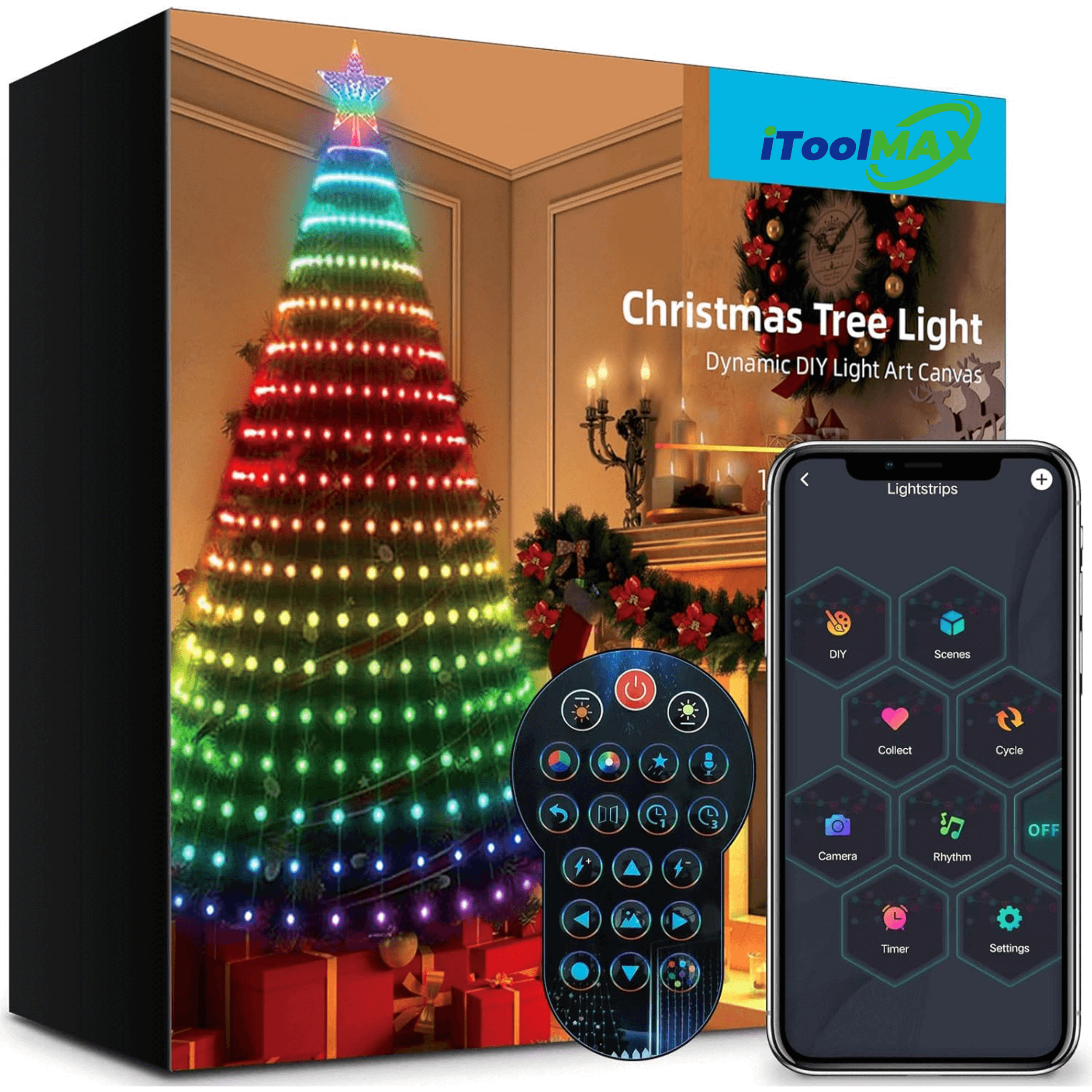 DIY individuelle APP-gesteuerte Weihnachtsbaumbeleuchtung
