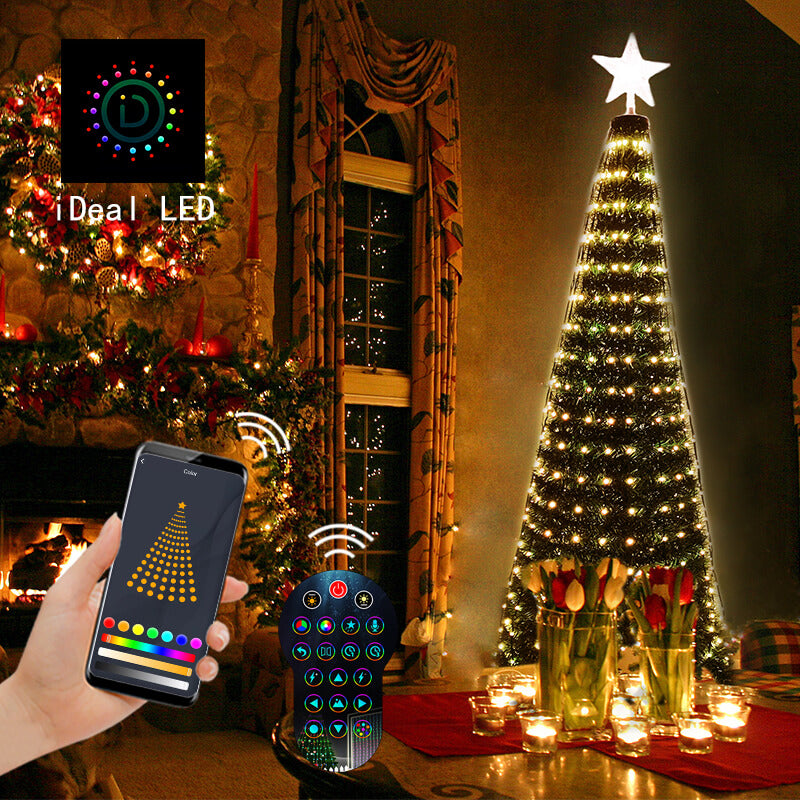 DIY individuelle APP-gesteuerte Weihnachtsbaumbeleuchtung