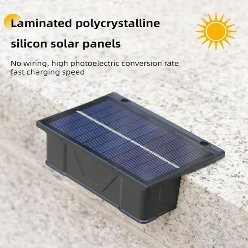 Doppelte LED Solar-Wandlampe