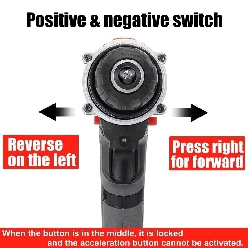 Perceuse à percussion électrique avec 2 batteries
