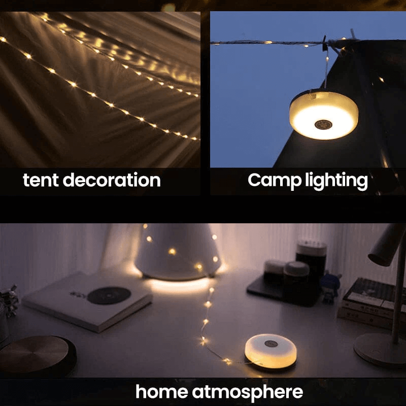 3-in-1 Solar-Camping-Lichterkette