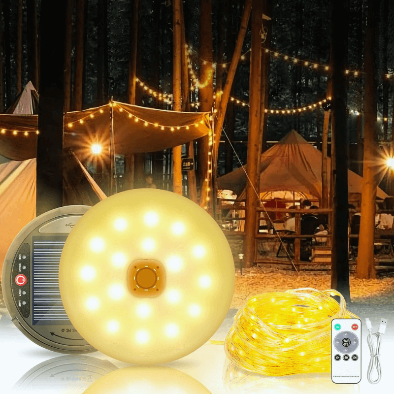 3-in-1 Solar-Camping-Lichterkette