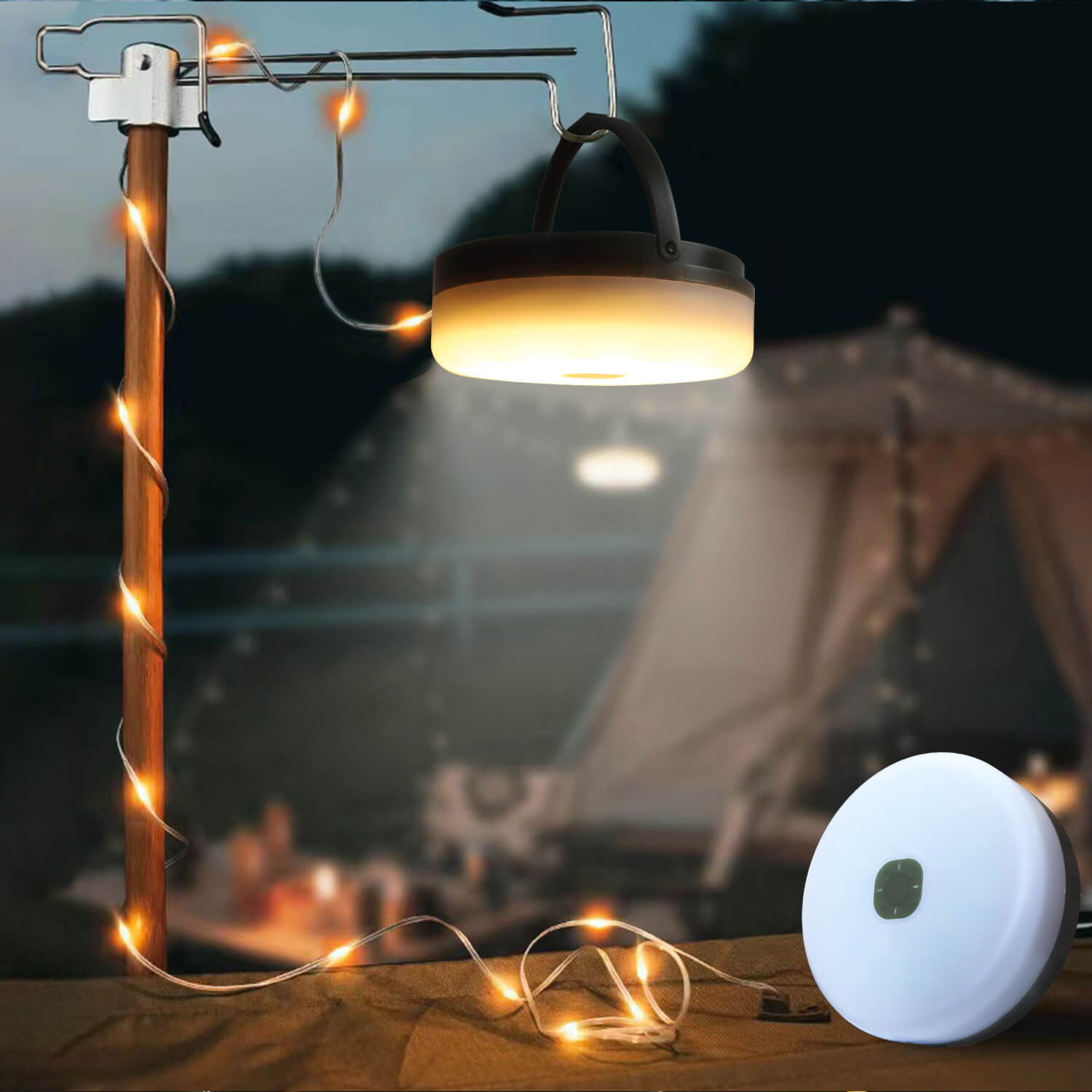3-in-1 Solar-Camping-Lichterkette