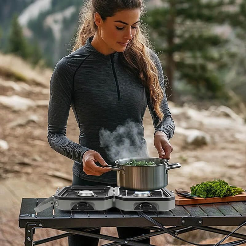 iToolMax 2 Burner Foldable Camping Stove