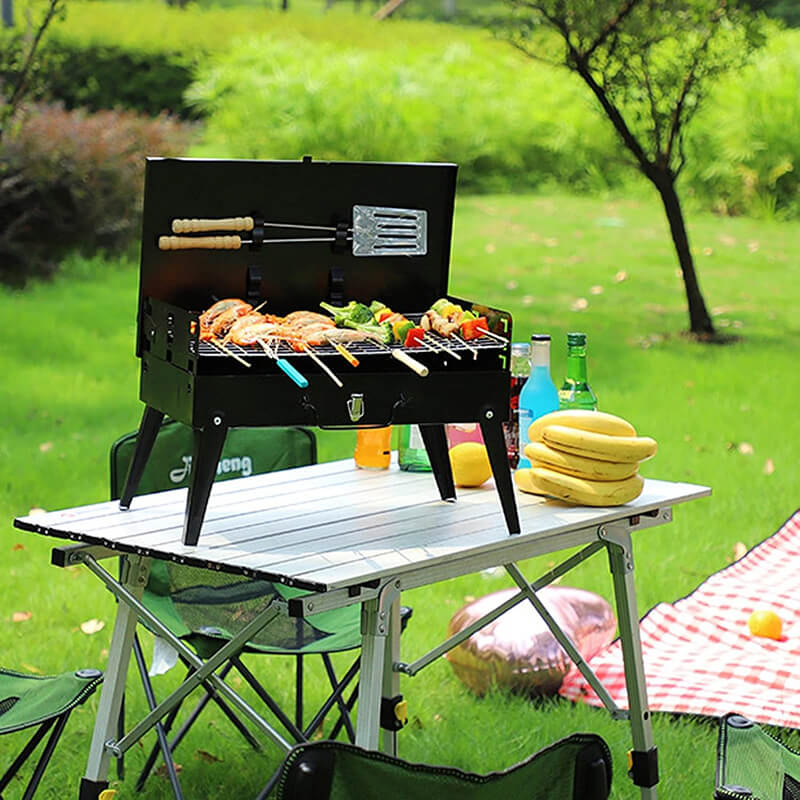 Mini Tabletop Grill Easy to Carry for Outdoor
