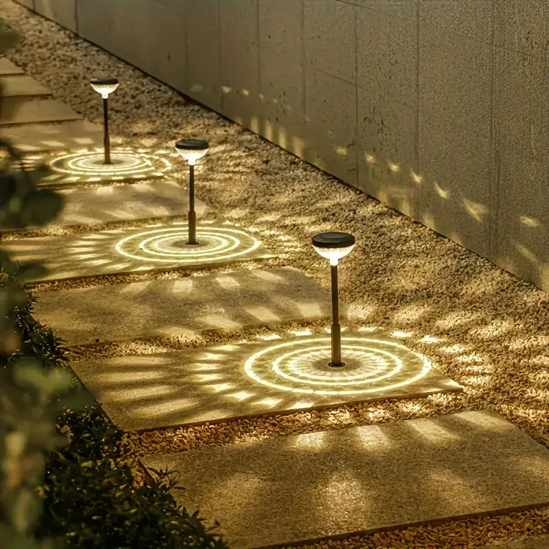 Mandala-Muster Solar-Gartenleuchte