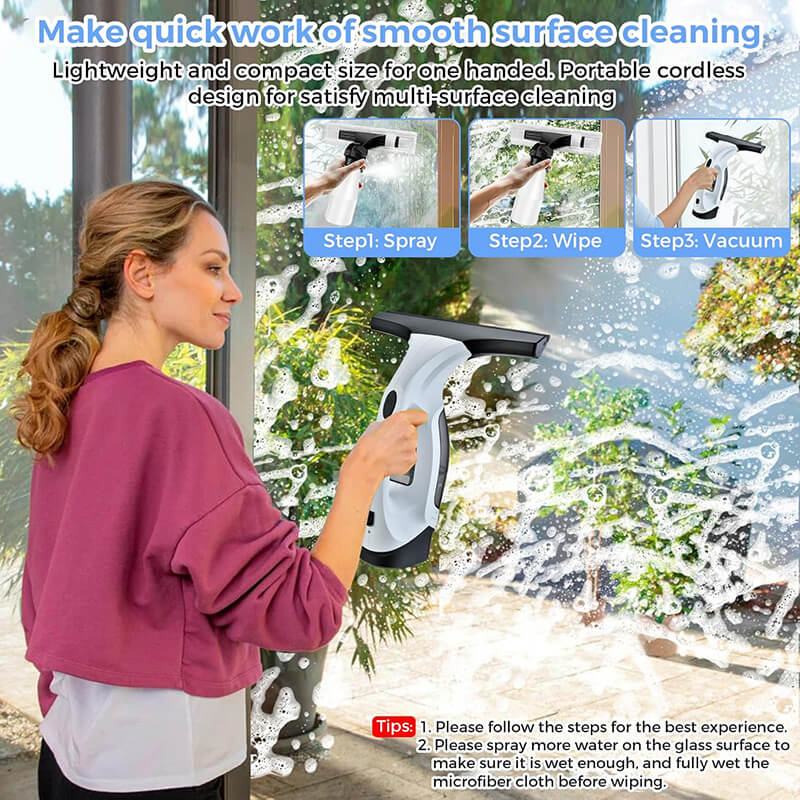 iToolmax Cordless Window Vacuum Squeegee