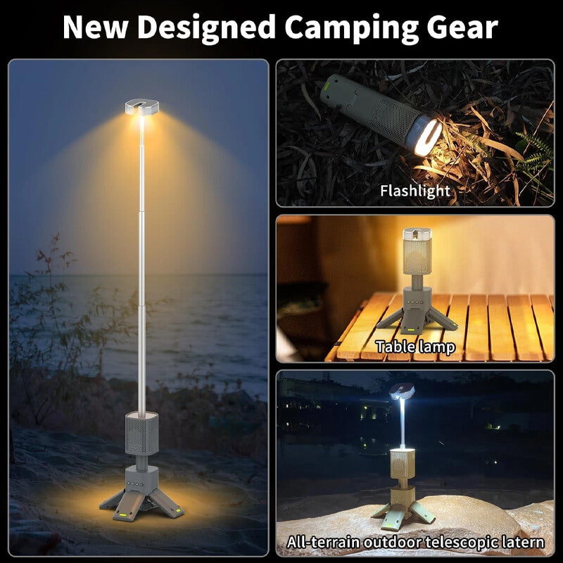 iToolmax Telescopic Camping Light with Speaker