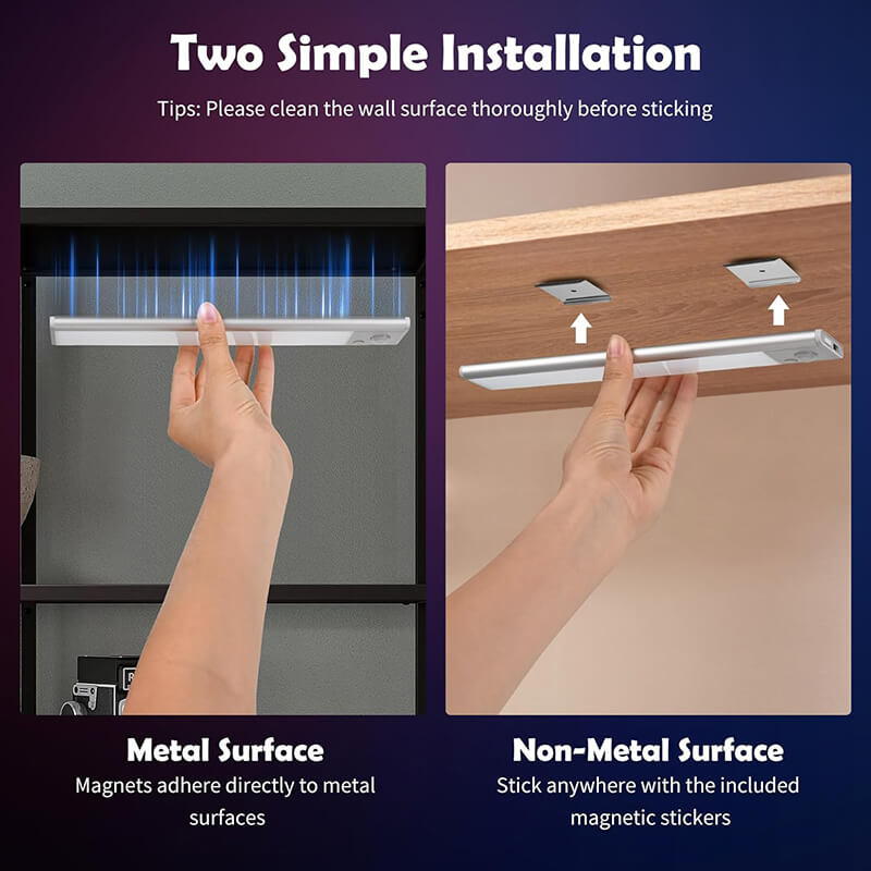 Magnetic Removable Stick-On Anywhere RGB LED Cabinet Lighting