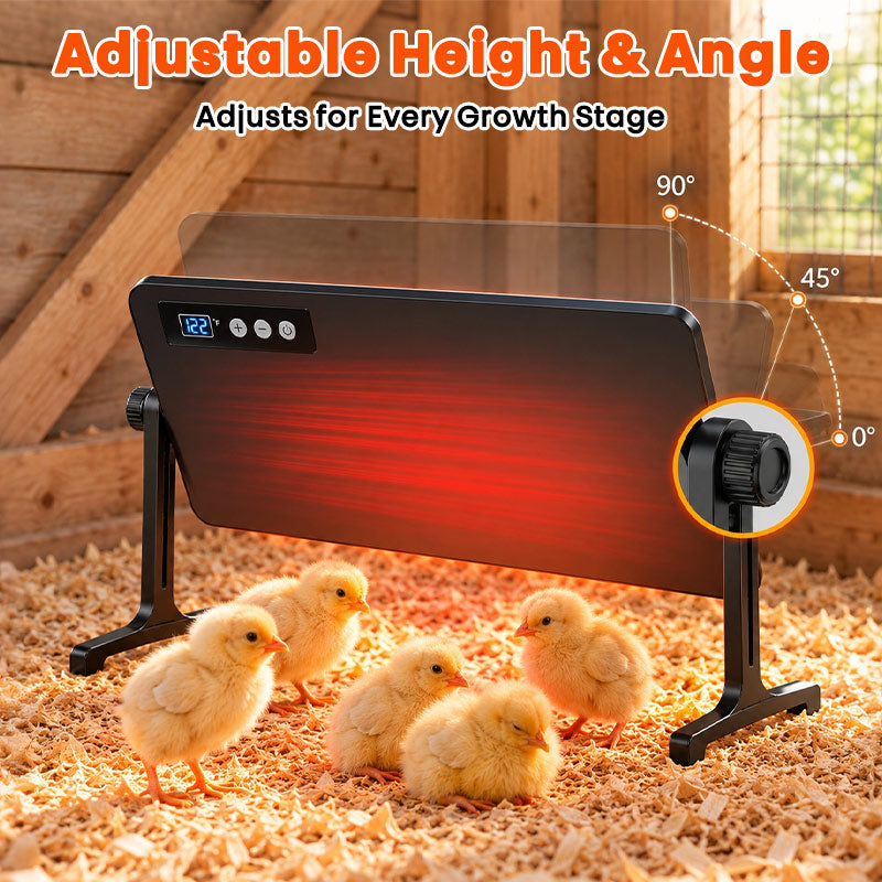 itoolmax 150w smart chicken coop heater adjustable height