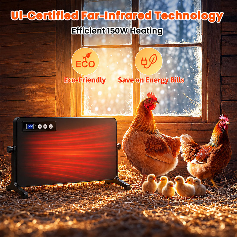 itoolmax 150w smart chicken coop heater eco friendly