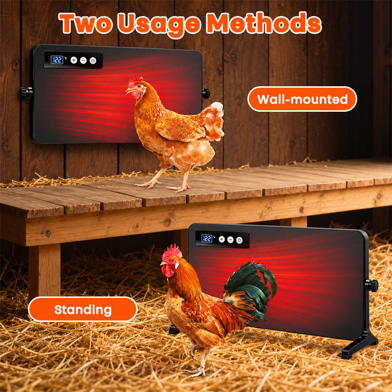 itoolmax 150w smart chicken coop heater two usage methods