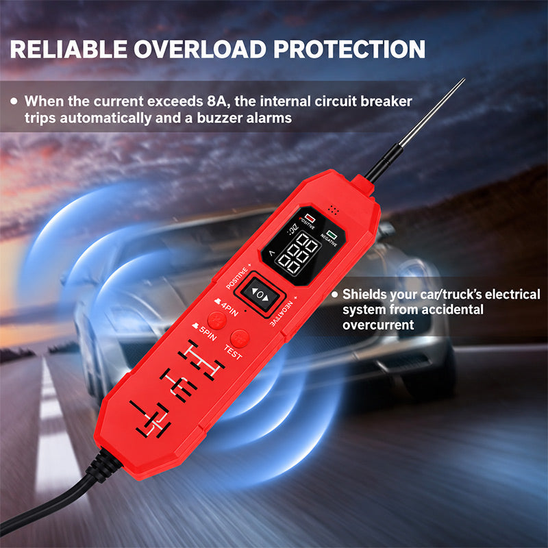 itoolmax 2 in 1 automotive circuit tester product with overload protection