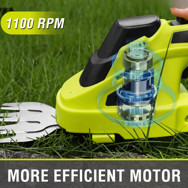 itoolmax 1100rpm 2 in 1 cordless shears and hedge trimmer
