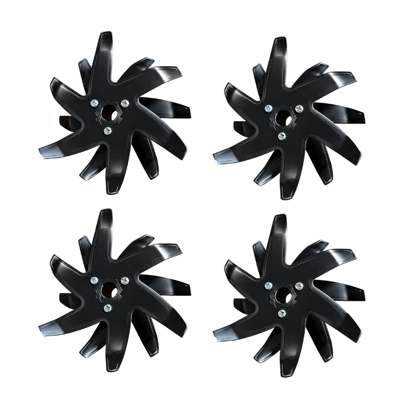 4PCS Tiller Replacement Blades for 2-IN-1 Cordless Tiller & Cultivator