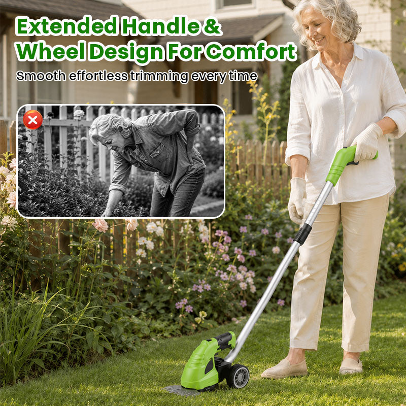 itoolmax 3 in 1 cordless hedge trimmer grass shear comfort design