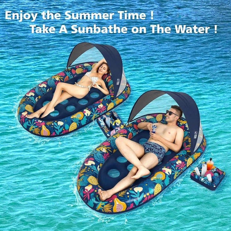 itoolmax 3 in 1 pool floats with removable canopy enjoy summer