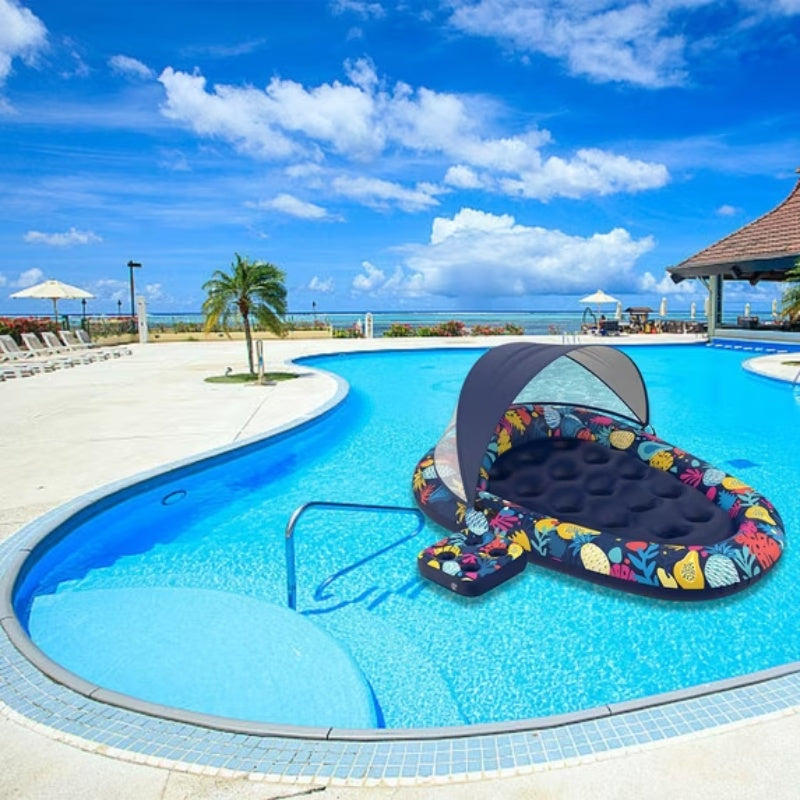 itoolmax 3 in 1 pool floats with removable canopy perfect for swimming pool