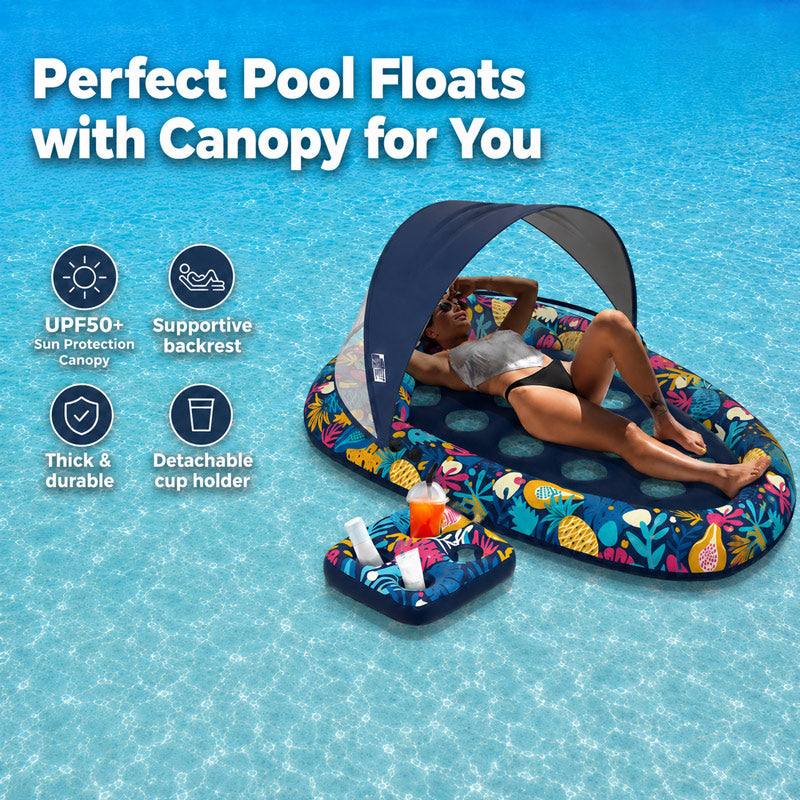 itoolmax 3 in 1 pool floats with removable canopy perfect for you