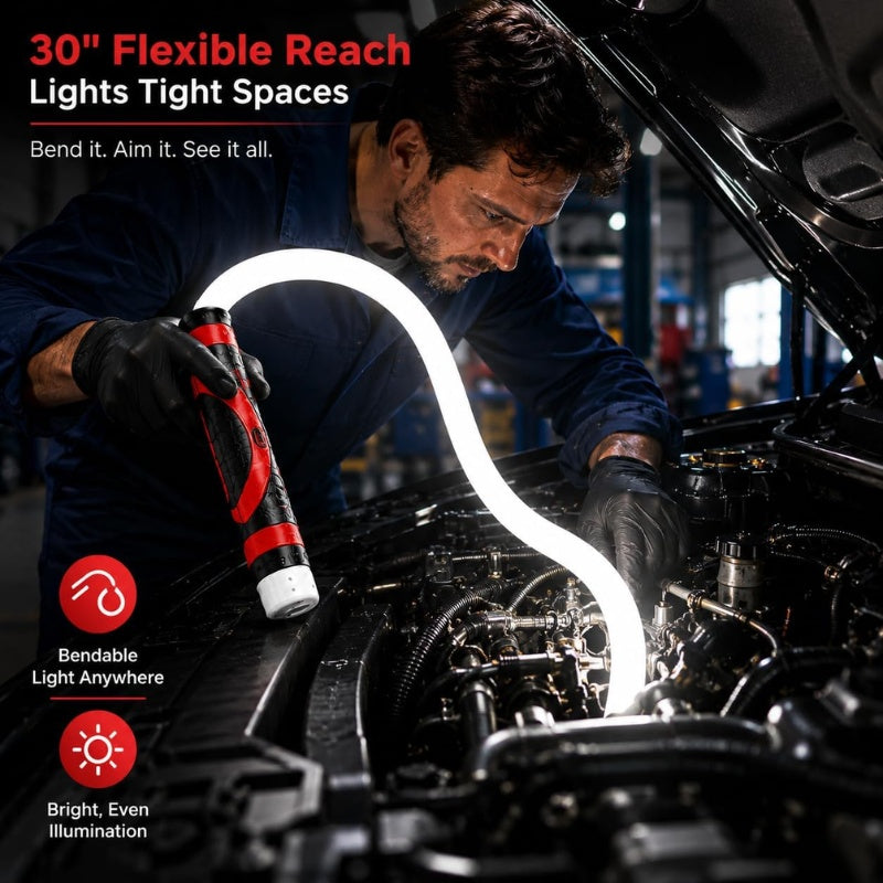 itoolmax 30 inch flexible led light reach tight spaces