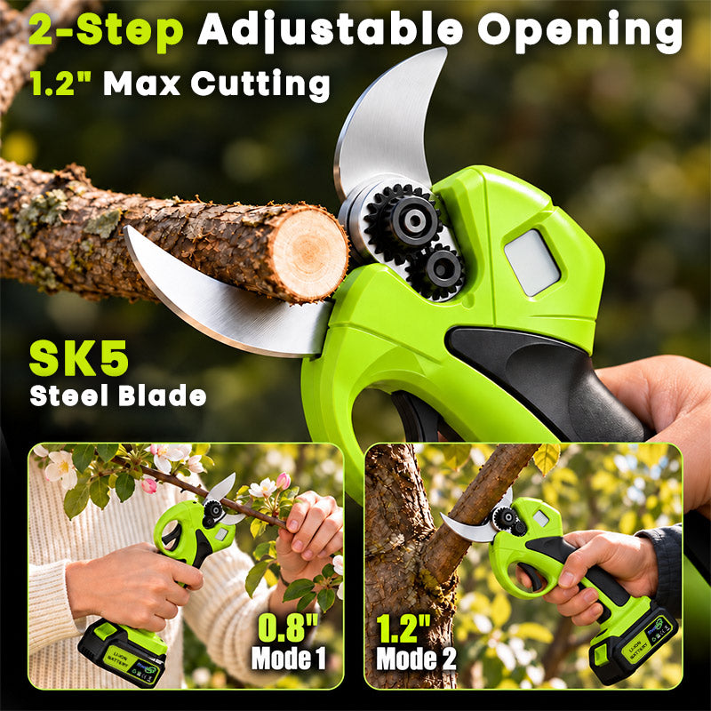 itoolmax 30mm cordless electric pruning shears easy to use