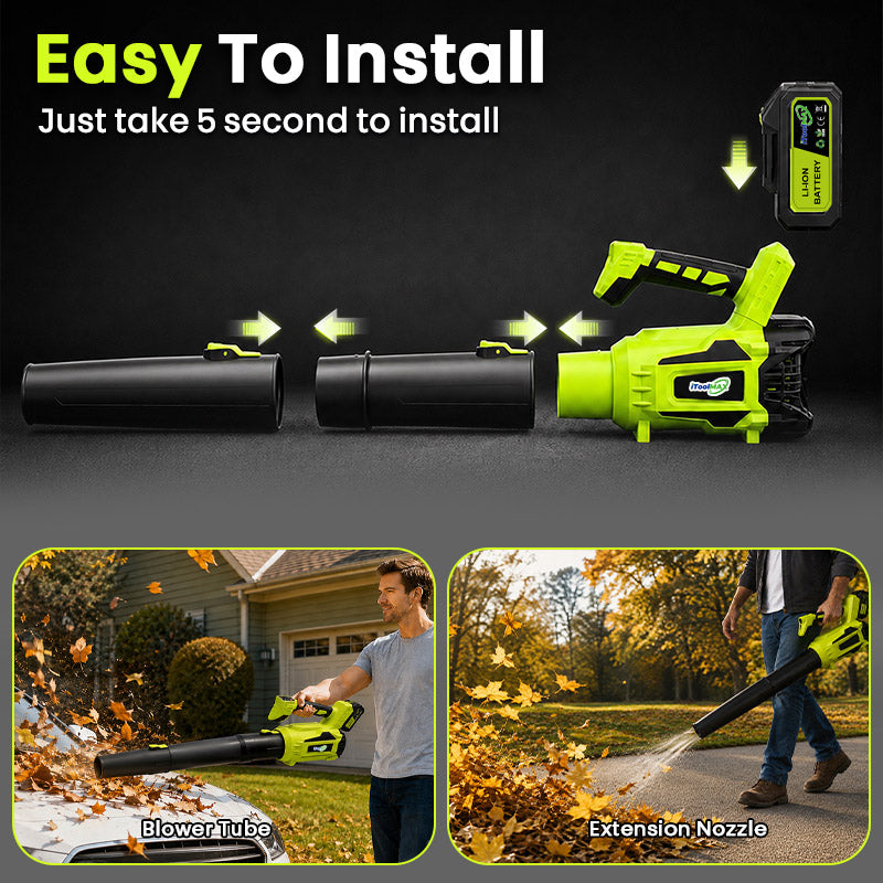 itoolmax 720cfm cordless electric leaf blower easy to install