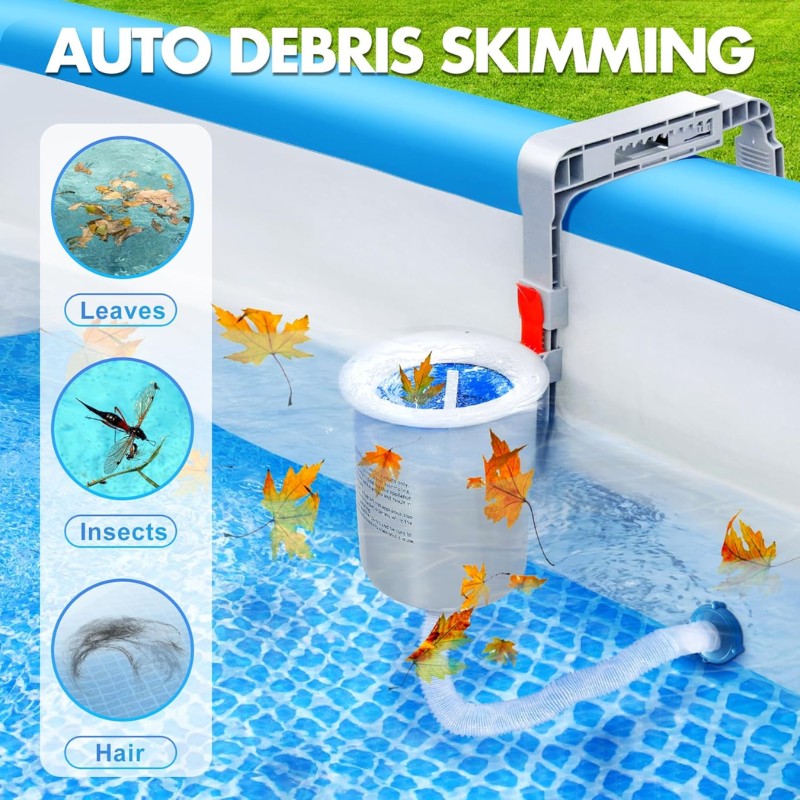 itoolmax above ground pool skimmer clean pool