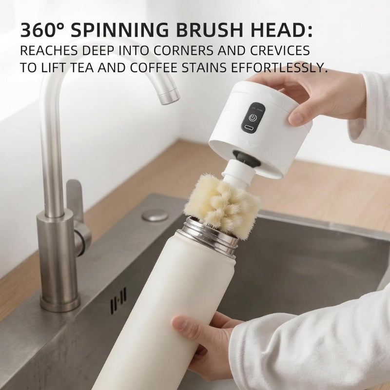 itoolmax automatic rotating bottle brush reaches deep