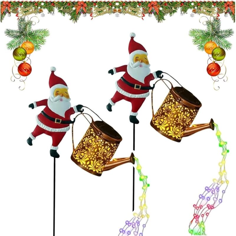 itoolmax christmas santa solar kettle lights first