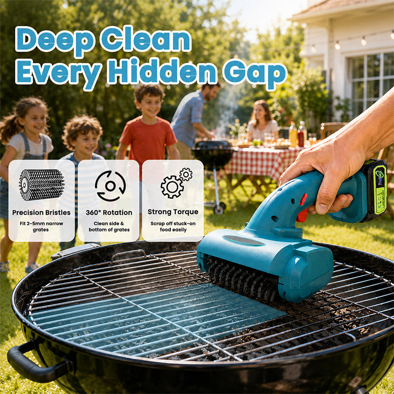 itoolmax cordless electric grill brush deep clean