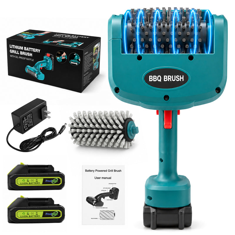 itoolmax cordless electric grill brush package list