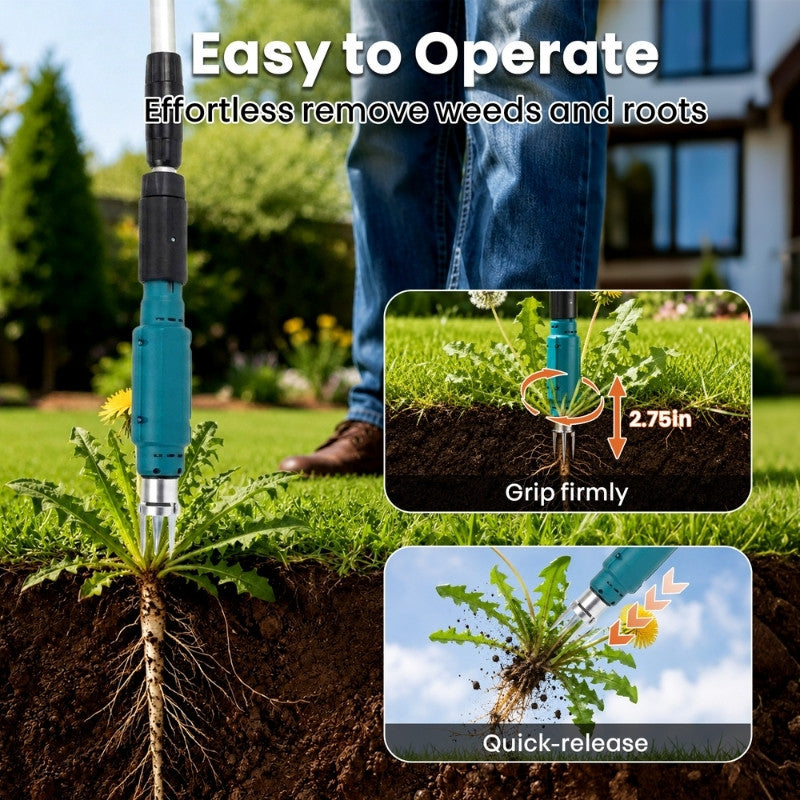 itoolmax cordless stand weed puller easy operate