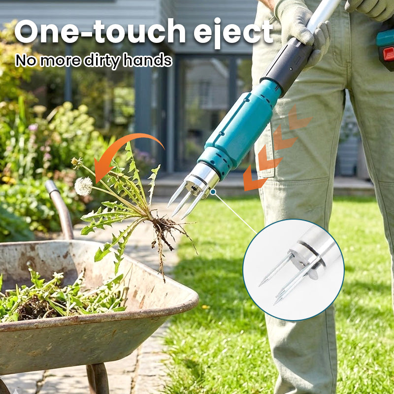 itoolmax cordless stand weed puller with one-touch eject