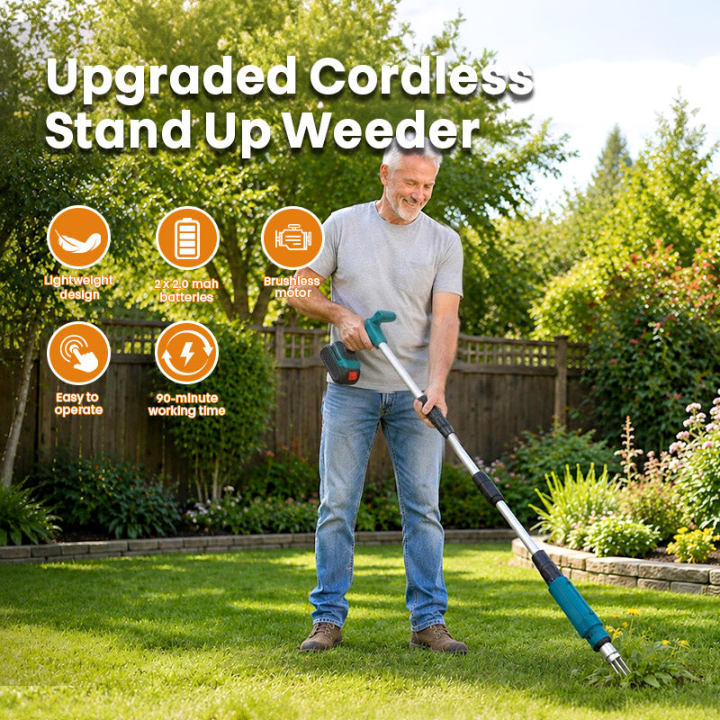 itoolmax cordless stand weed puller stand up weeder