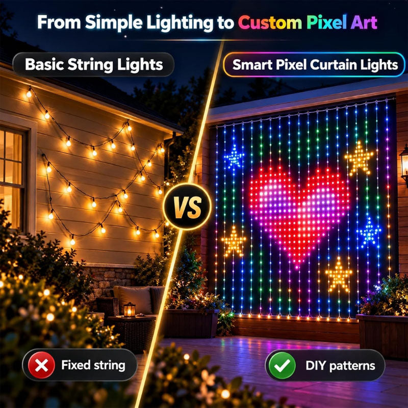 itoolmax diy smart led curtain sync lights product advantages