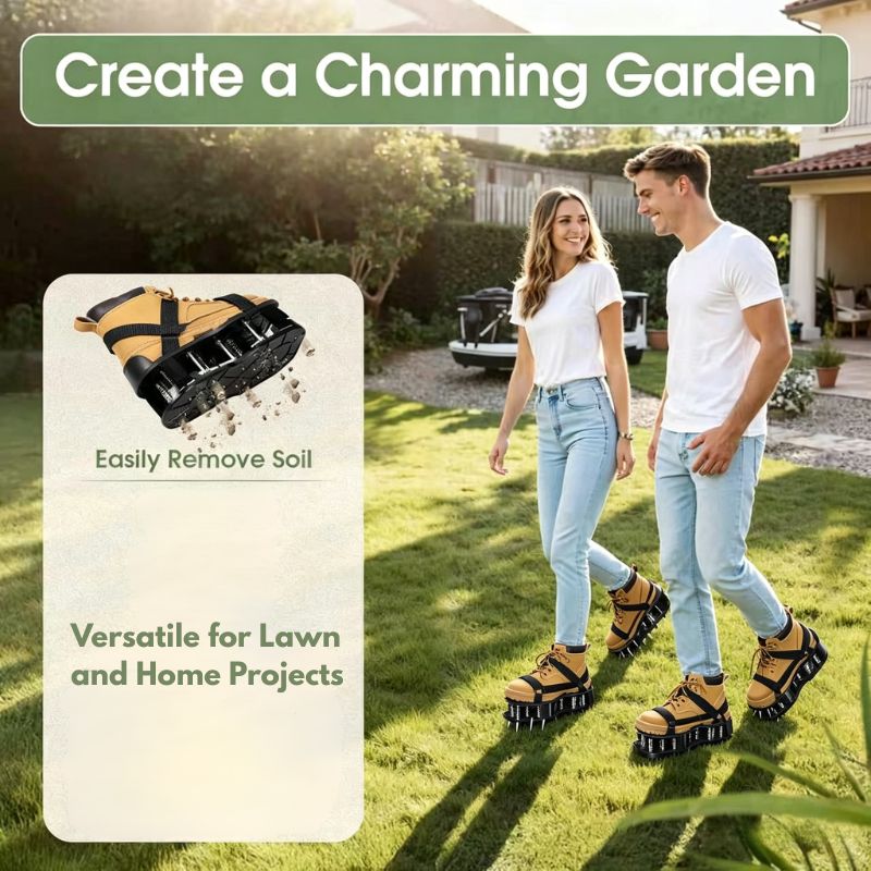 itoolmax double lawn aerator shoes for lawn care