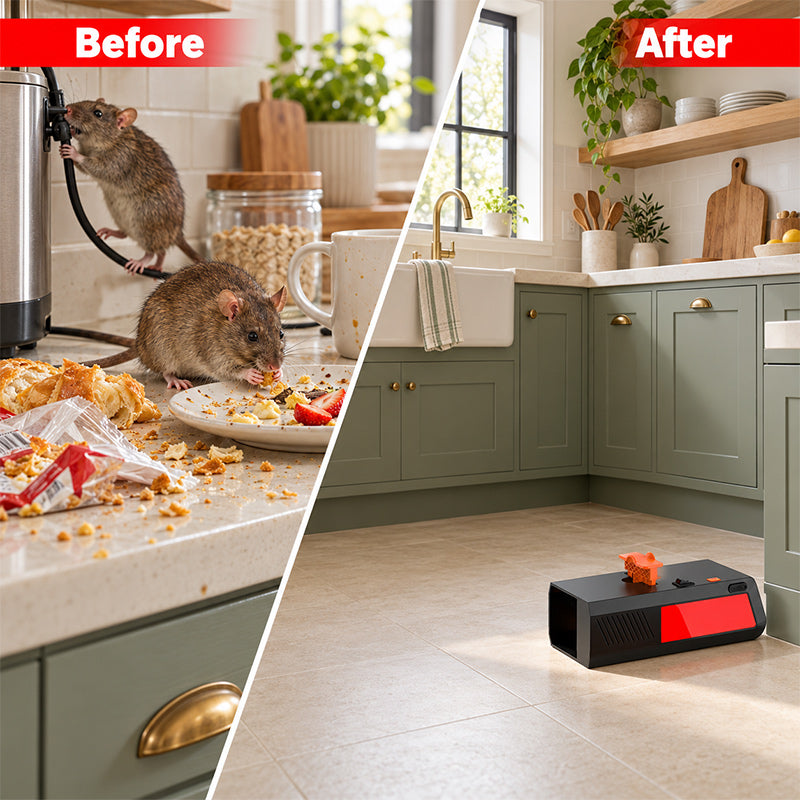itoolmax electric mouse trap 2 pack before and after comparison