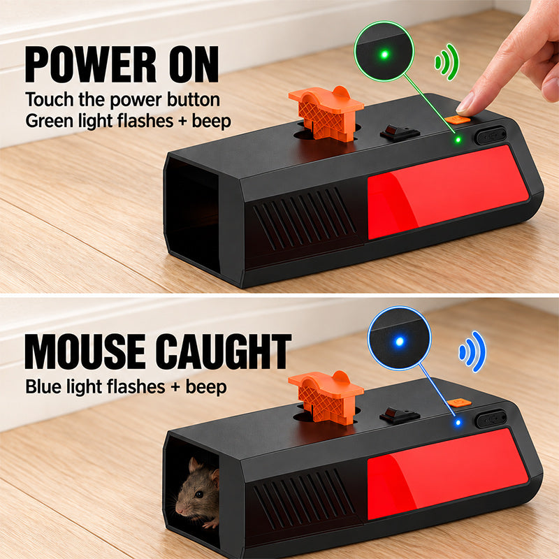itoolmax electric mouse trap 2 pack led status indicator