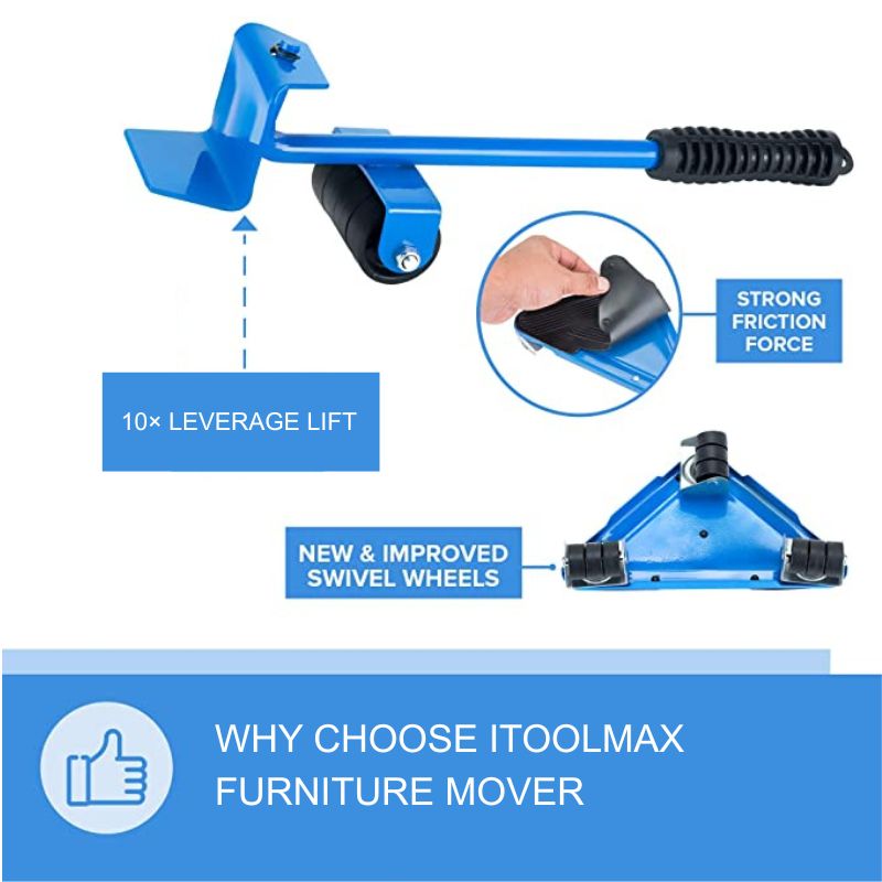 itoolmax furniture mover kit with leverage-lift to save money