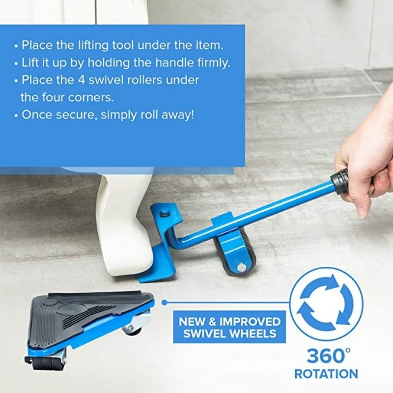itoolmax furniture mover kit with swivel wheels