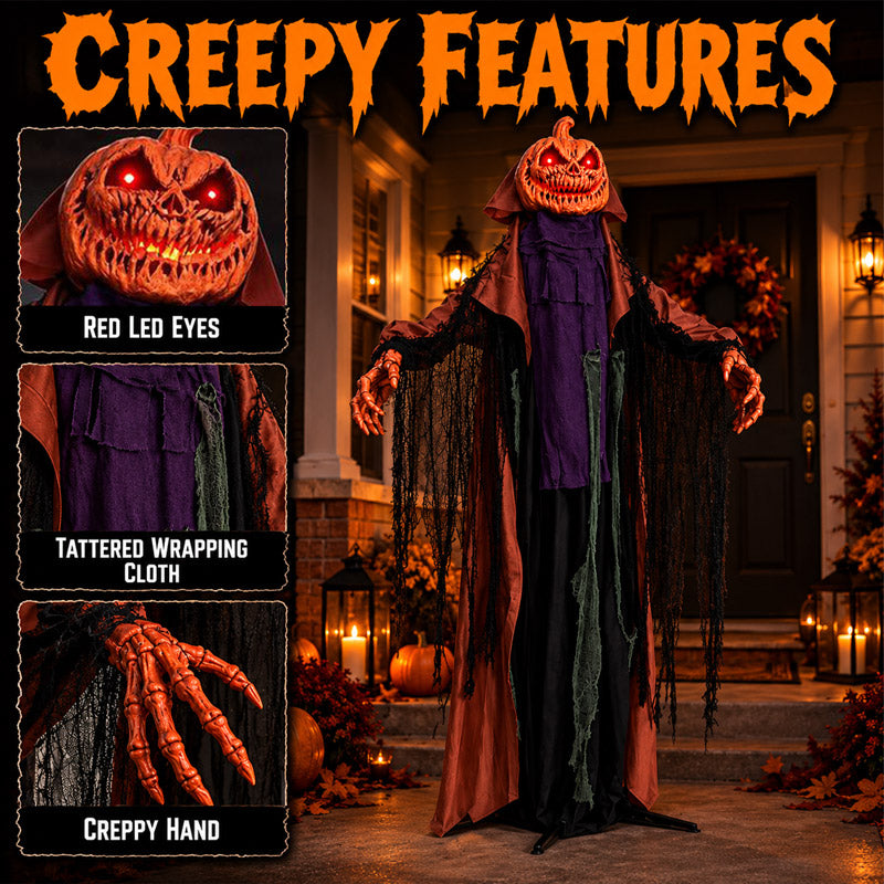 itoolmax halloween animatronics pumpkin ghost product three effects