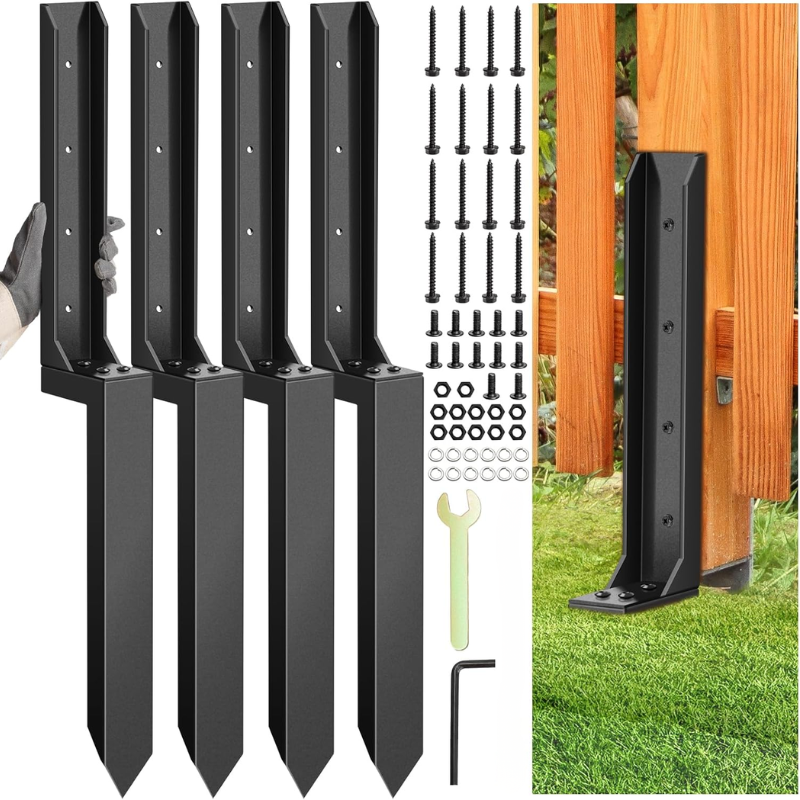 itoolmax heavy duty fence post repair kit