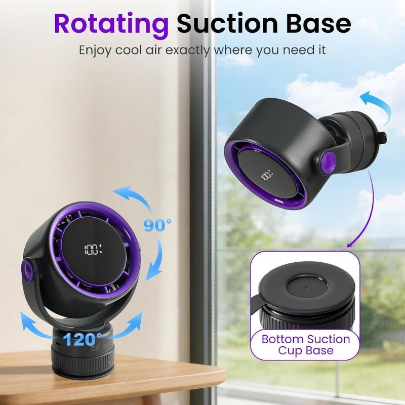 itoolmax oscillating desk wall mount fan rotating suction base